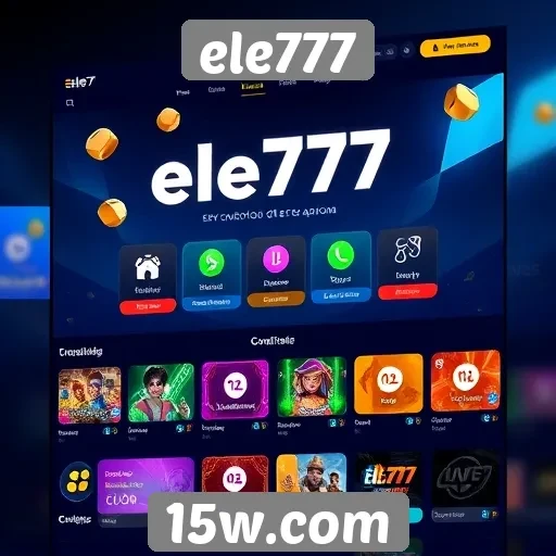 Interface do usuário do ele777 é intuitiva